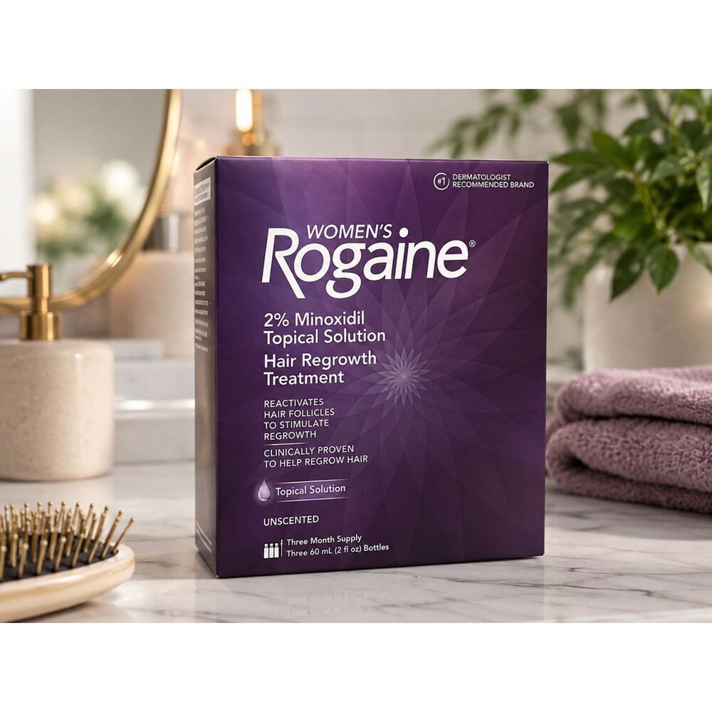 Rogaine Women’s 2% Minoxidil Topical Solution Hair Regrowth Treatment Exp 09/29